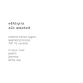 ethiopia alo washed