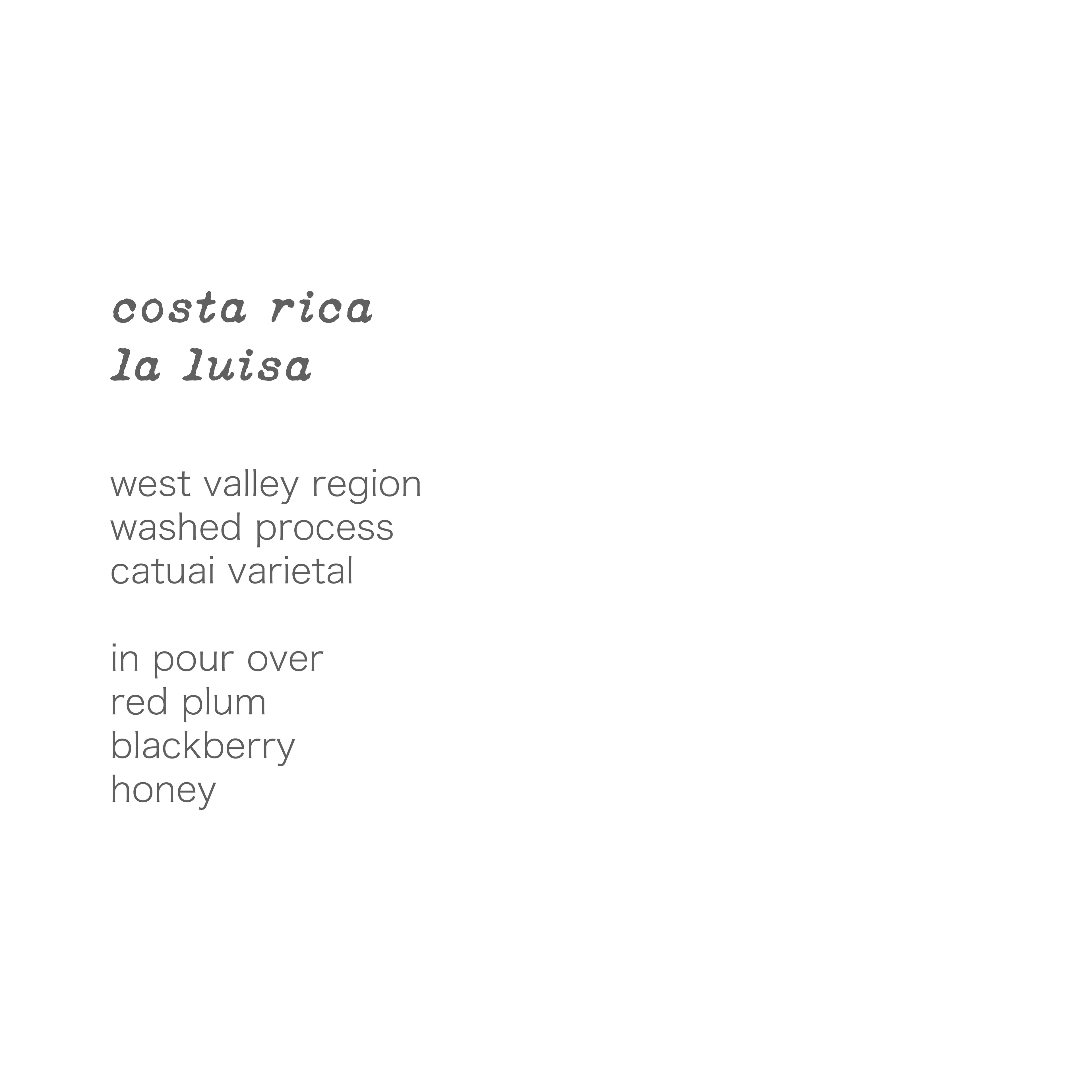 costa rica la luisa
